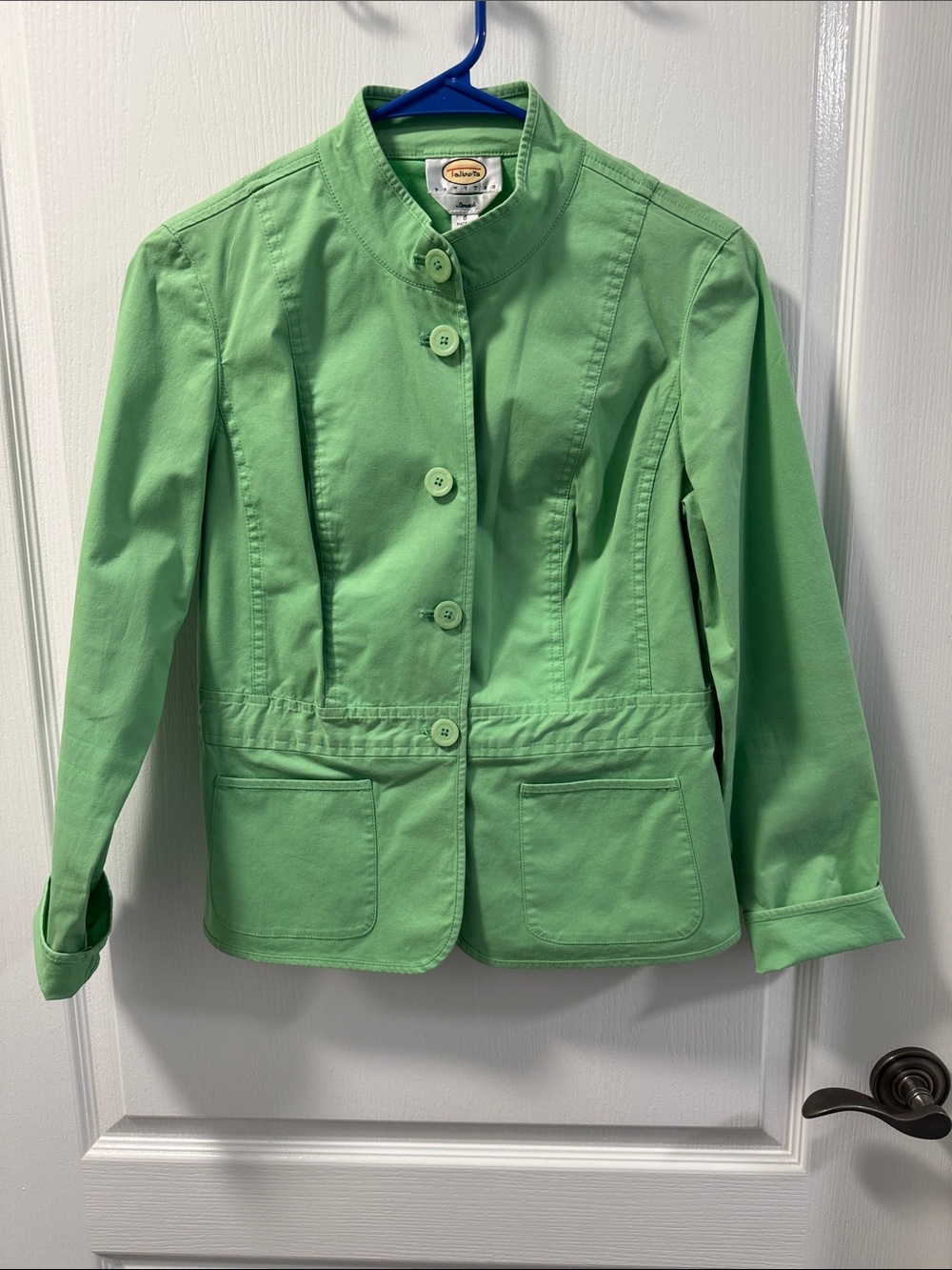 Talbots Light Green Button-Front Jacket - 6P - Picture 8 of 8
